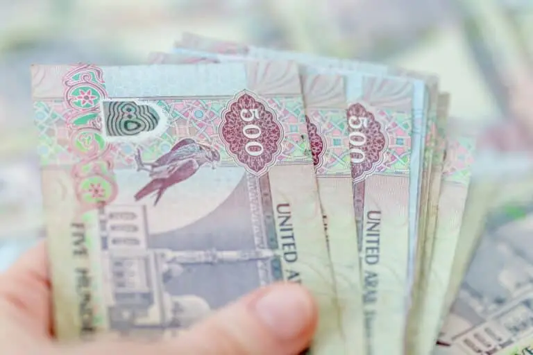 Dinheiro, Emirados Árabes Unidos, dirhams