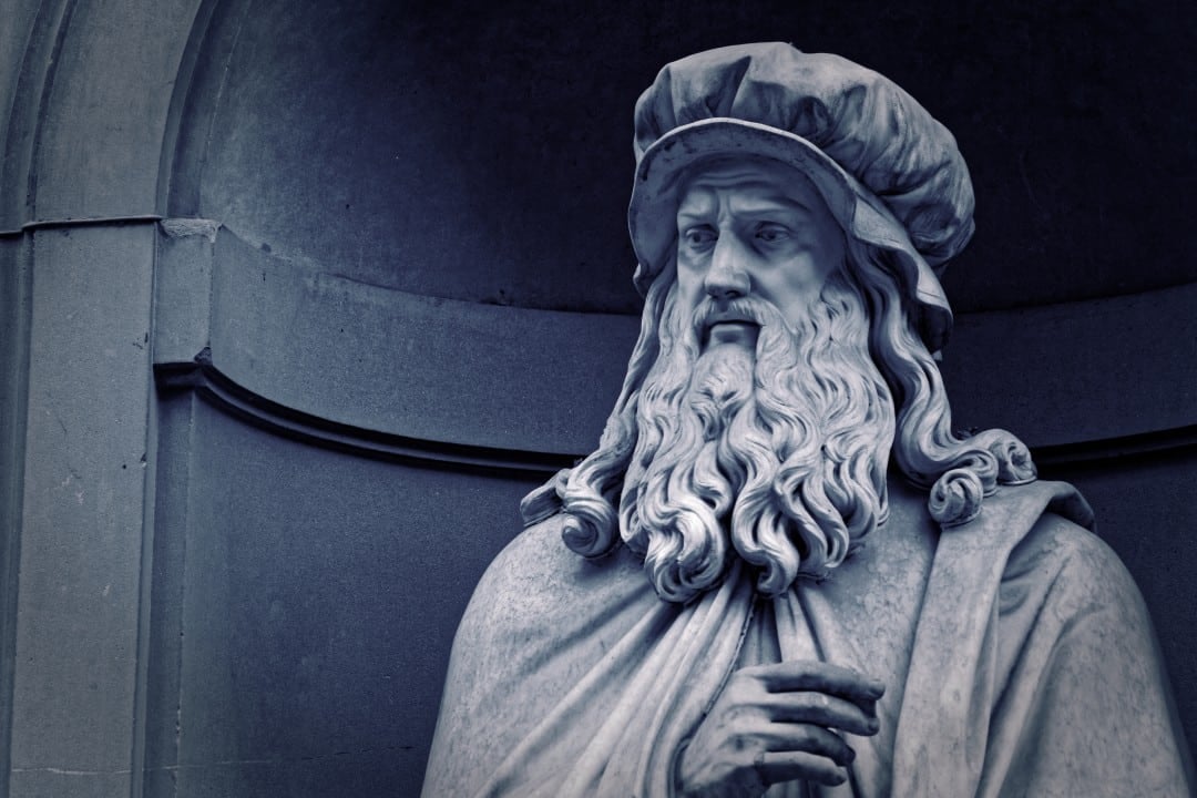 Estátua de Leonardo Da Vinci
