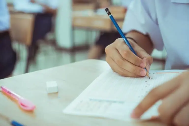 Estudante, prova, teste