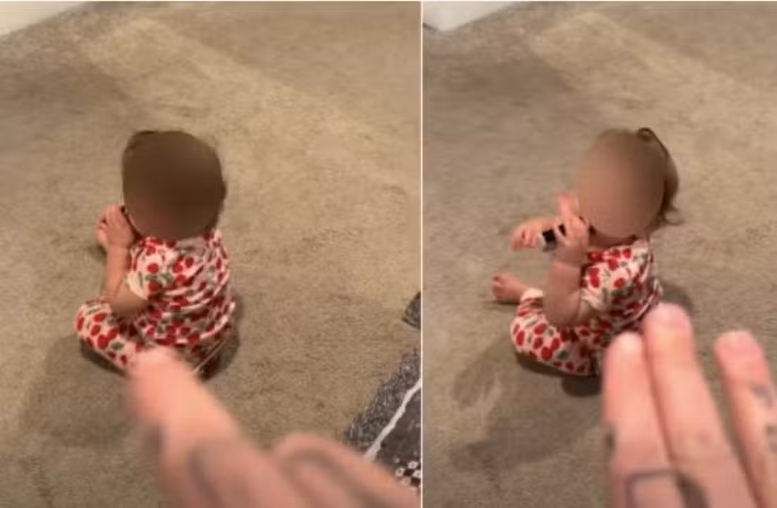 Filha de Amanda Conner com cigarro eletrônico