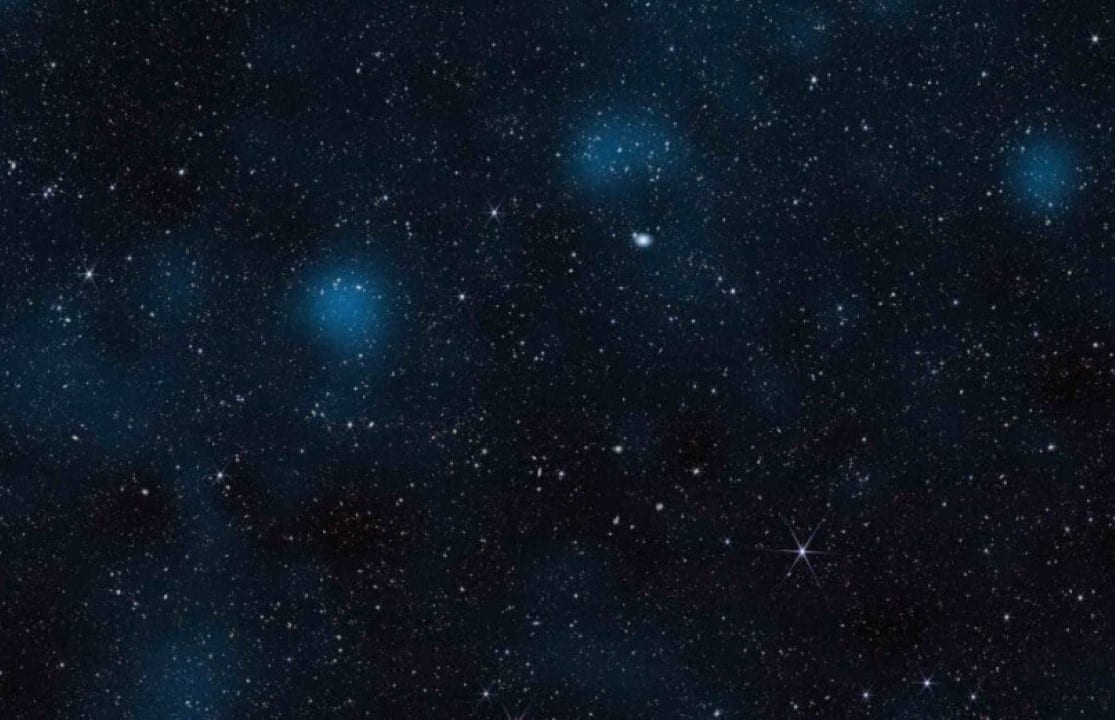 James Webb é sobreposta a um mapa da matéria escura