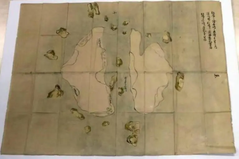 Mapa representando Takeshima