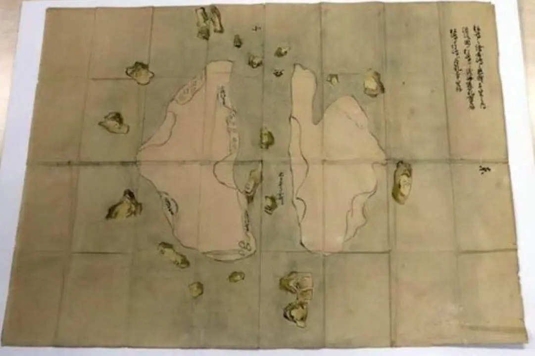 Mapa representando Takeshima