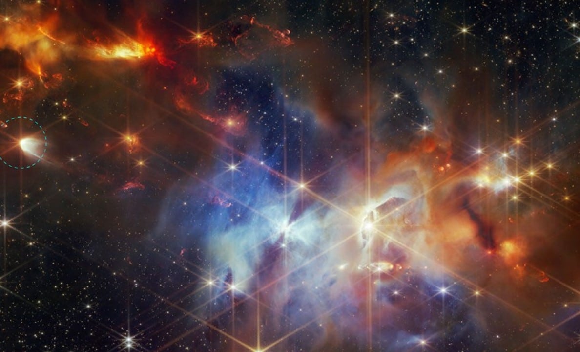 Protoestrela EC 53 na Nebulosa Serpens