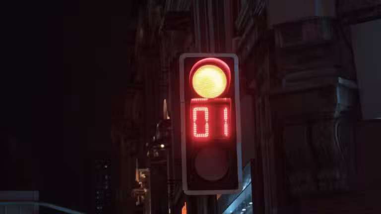 Semáforo vermelho