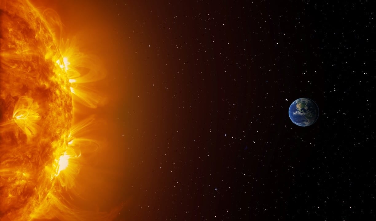 Sol, Terra, espaço