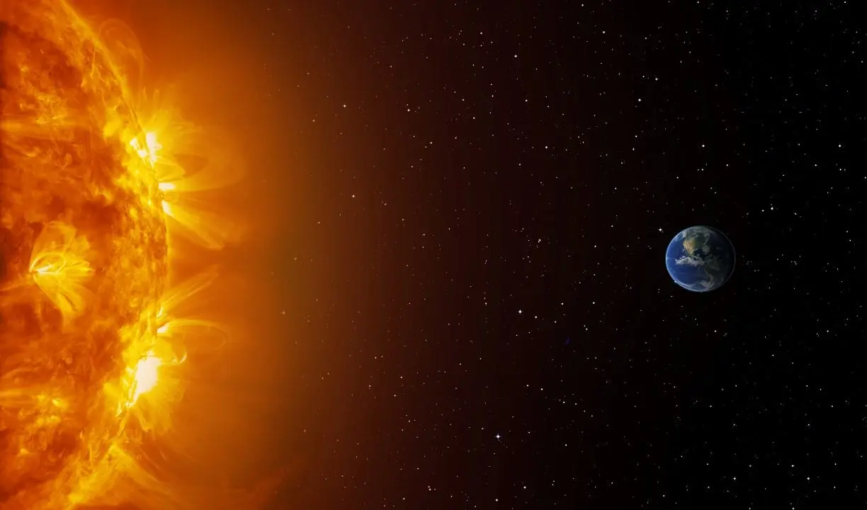 Sol, Terra, espaço