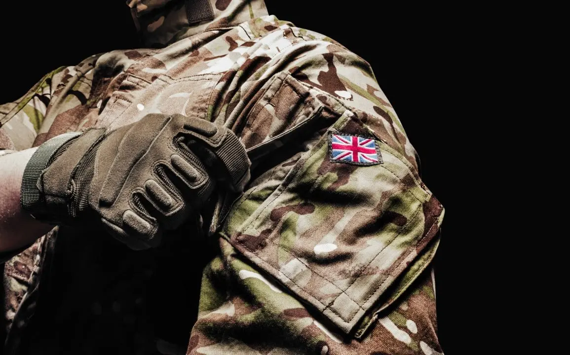 Soldado, uniforme, Reino Unido