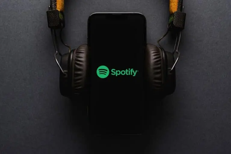 Spotify no telefone, fone