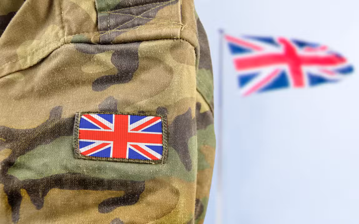 Uniforme de soldado, Reino Unido
