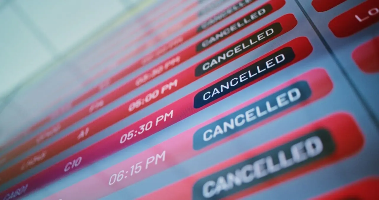 Voo cancelado aeroporto