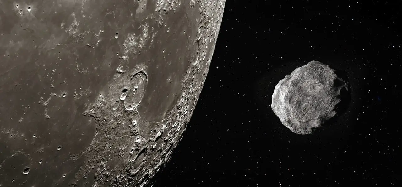 asteroide e Lua