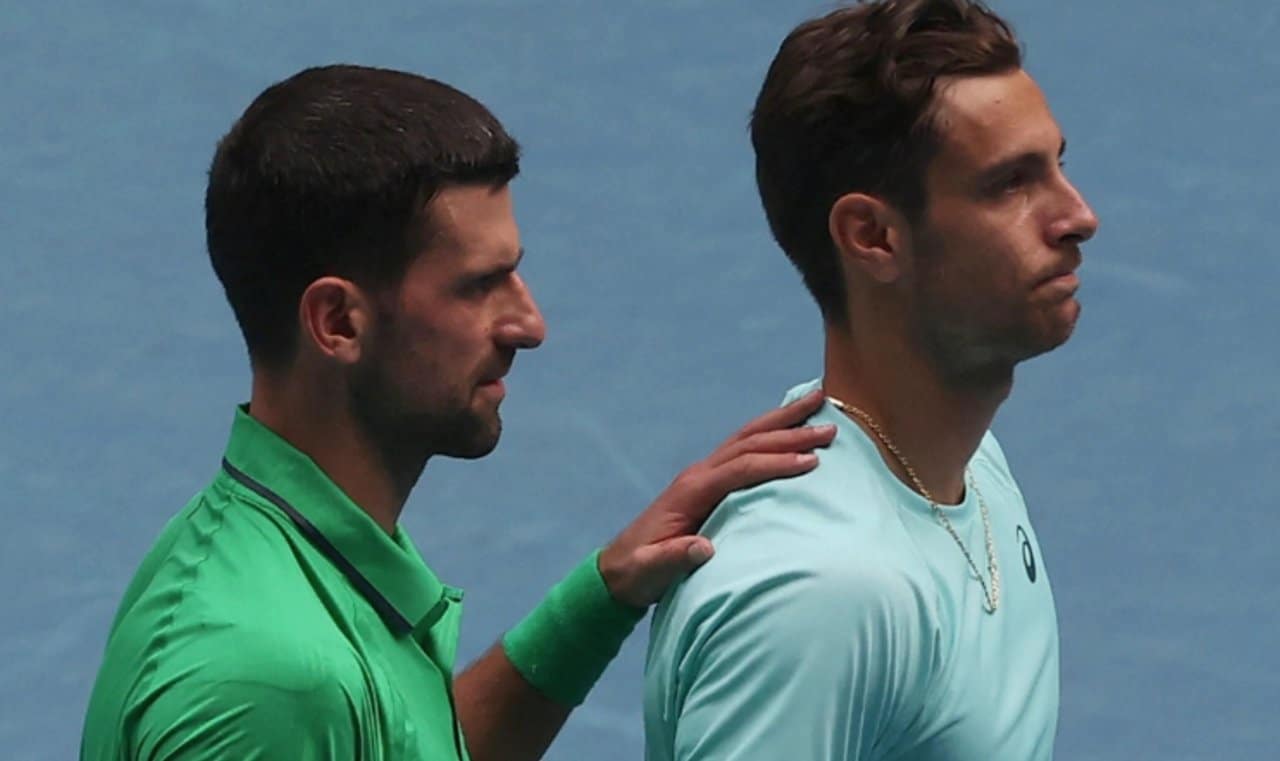 Djokovic e Musetti - @australianopen