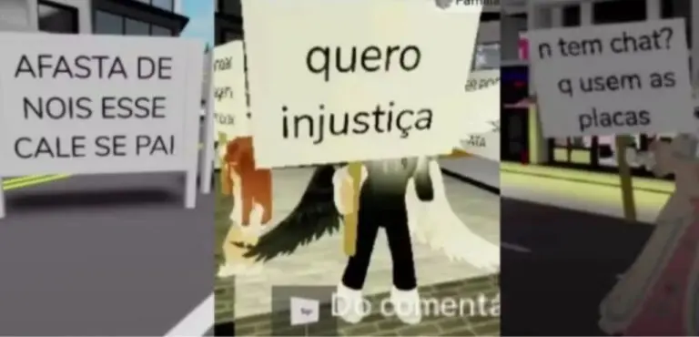 Jogadores protestam no Roblox - X