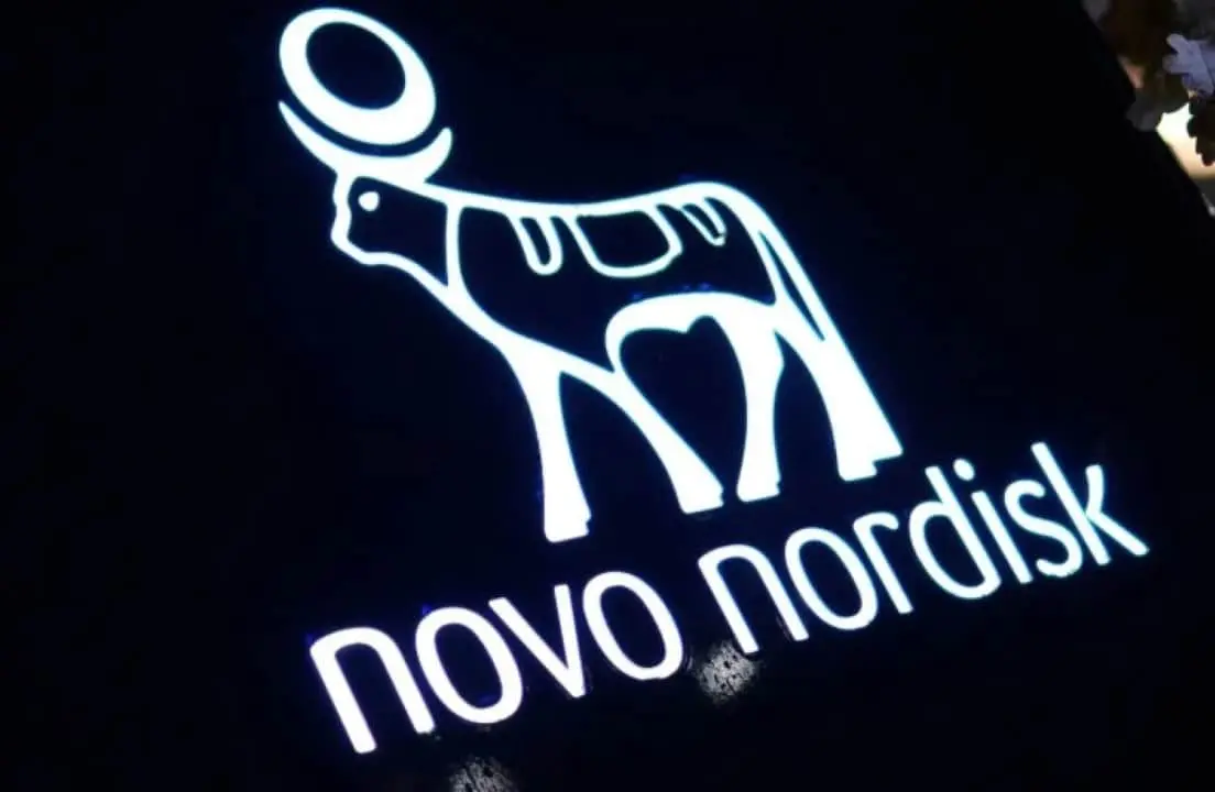 logotipo da empresa farmacêutica Novo Nordisk