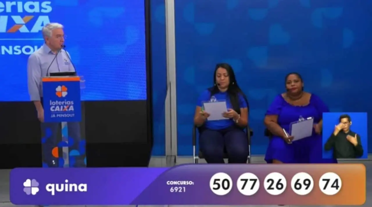 Resultado agora da Quina 6921