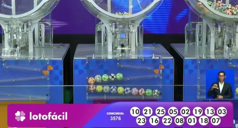 Resultado Lotofácil 3576
