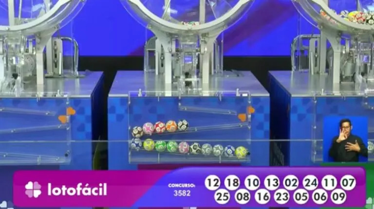 Resultado Lotofácil 3582