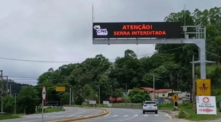 Serra da Mogi-Bertioga interditada - Foto: Basílio Magno/TV Diário