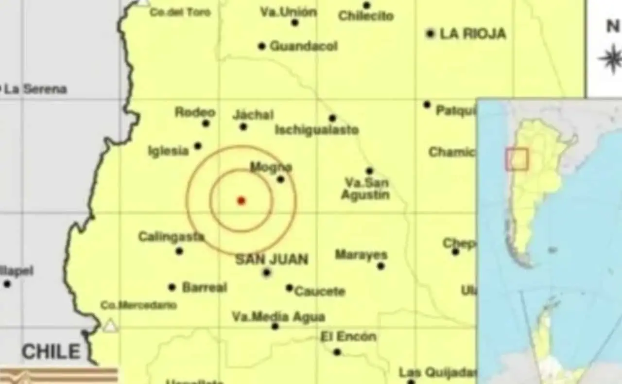 terremoto de magnitude 5,1 atingiu San Juan e Mendoza - Divulgação
