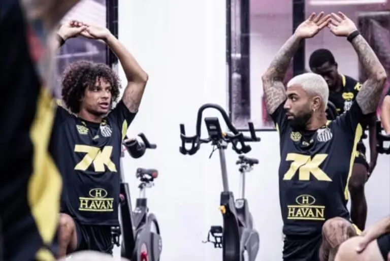 Willian Arão e Gabigol - Raul Baretta/Santos FC