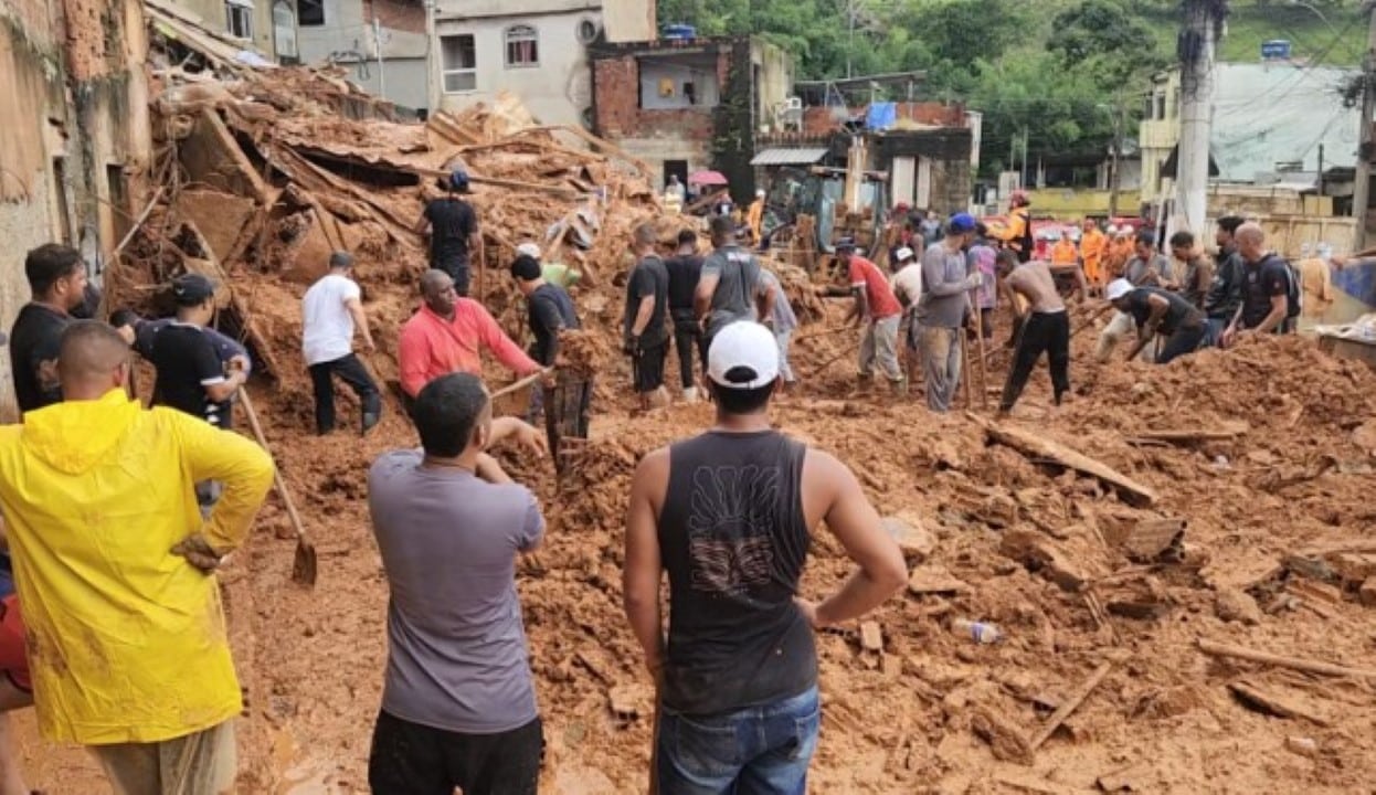 Cidade de Juiz de fora com as fortes chuvas
