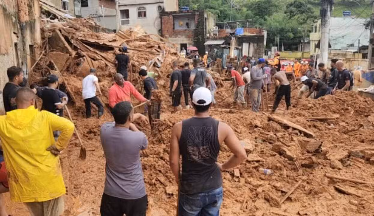 Cidade de Juiz de fora com as fortes chuvas
