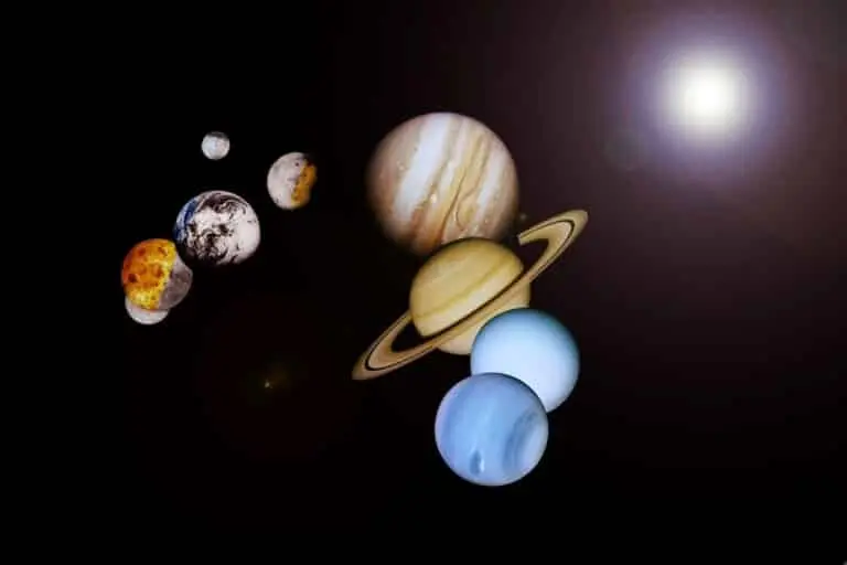 Desfile dos planetas do sistema solar