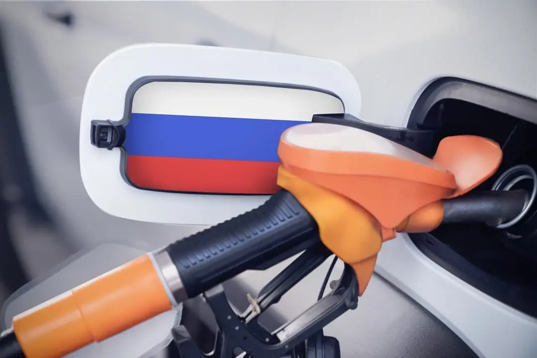 Gasolina, bandeira da Rússia