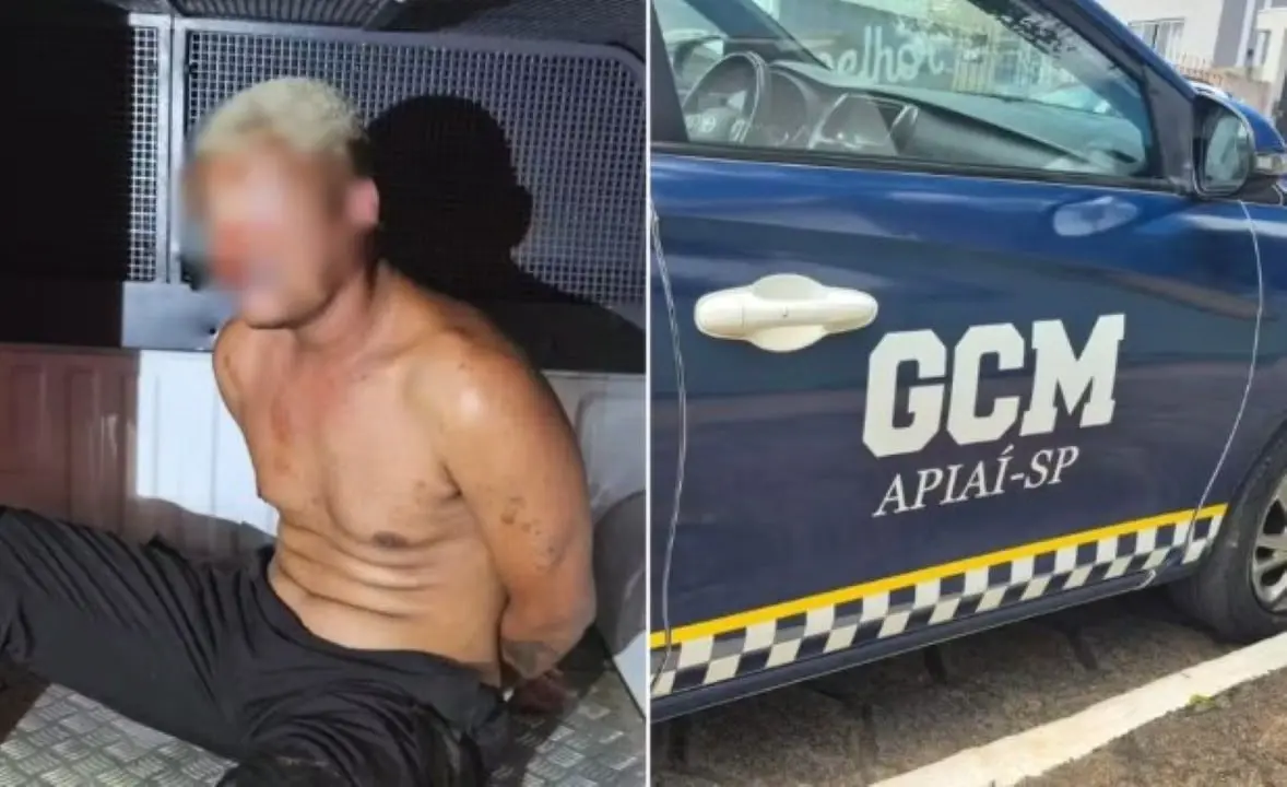 Homem foi preso pela GCM de Apia&iacute;, SP