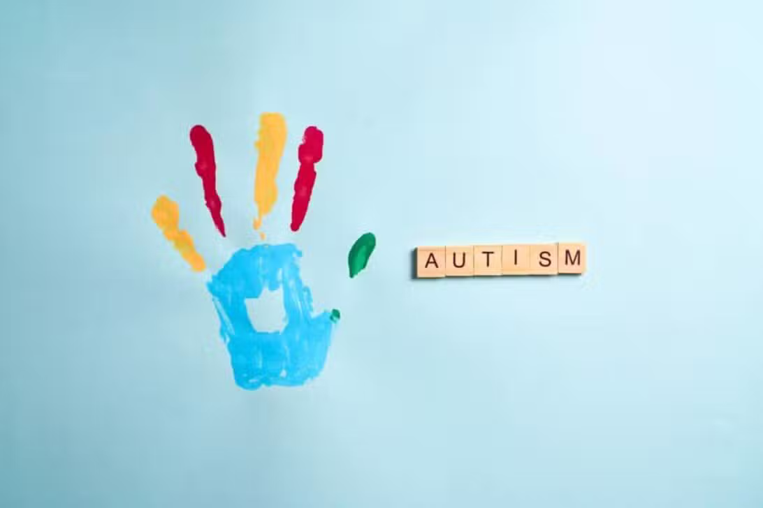 Pintura de mão, autismo