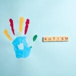 Pintura de mão, autismo