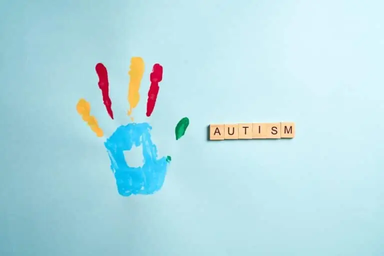 Pintura de mão, autismo