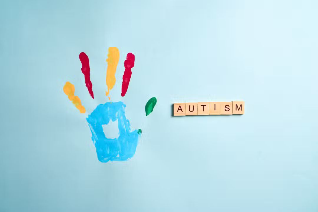 Pintura de mão, autismo