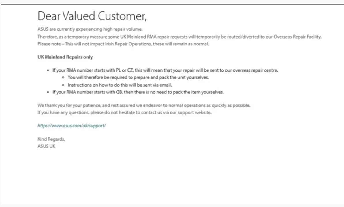 Problemas de suporte no ROG Ally X levam Asus a admitir alta demanda por consertos em garantia