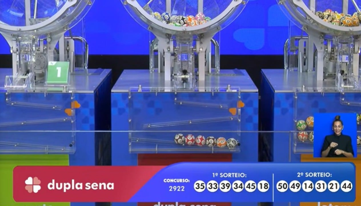 Resultado Dupla sena 2922