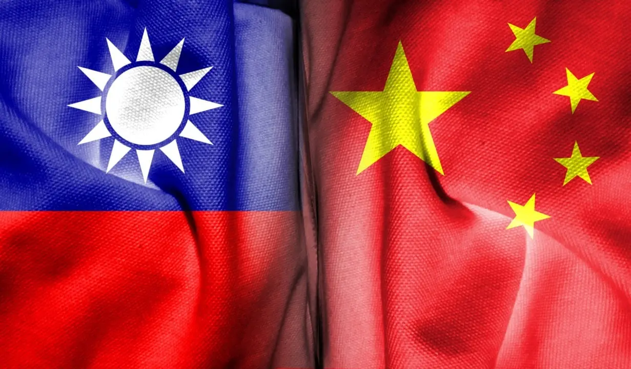 Taiwan e China Bandeiras