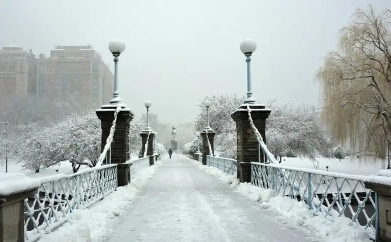 Tempestade de inverno, neve
