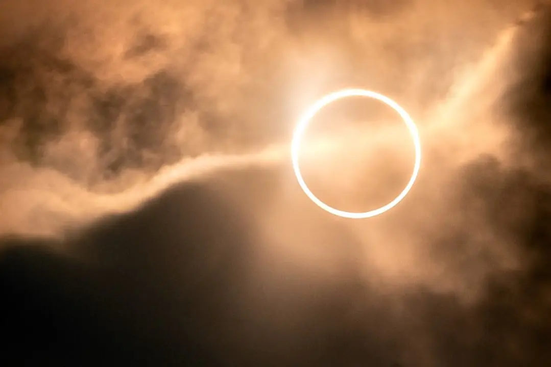 eclipse solar anular Anel de Fogo