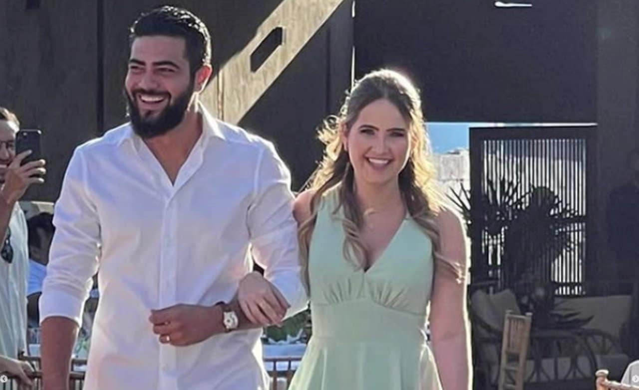 Henrique e sua esposa Amanda Vasconcelos - @amandavasconcelosbm