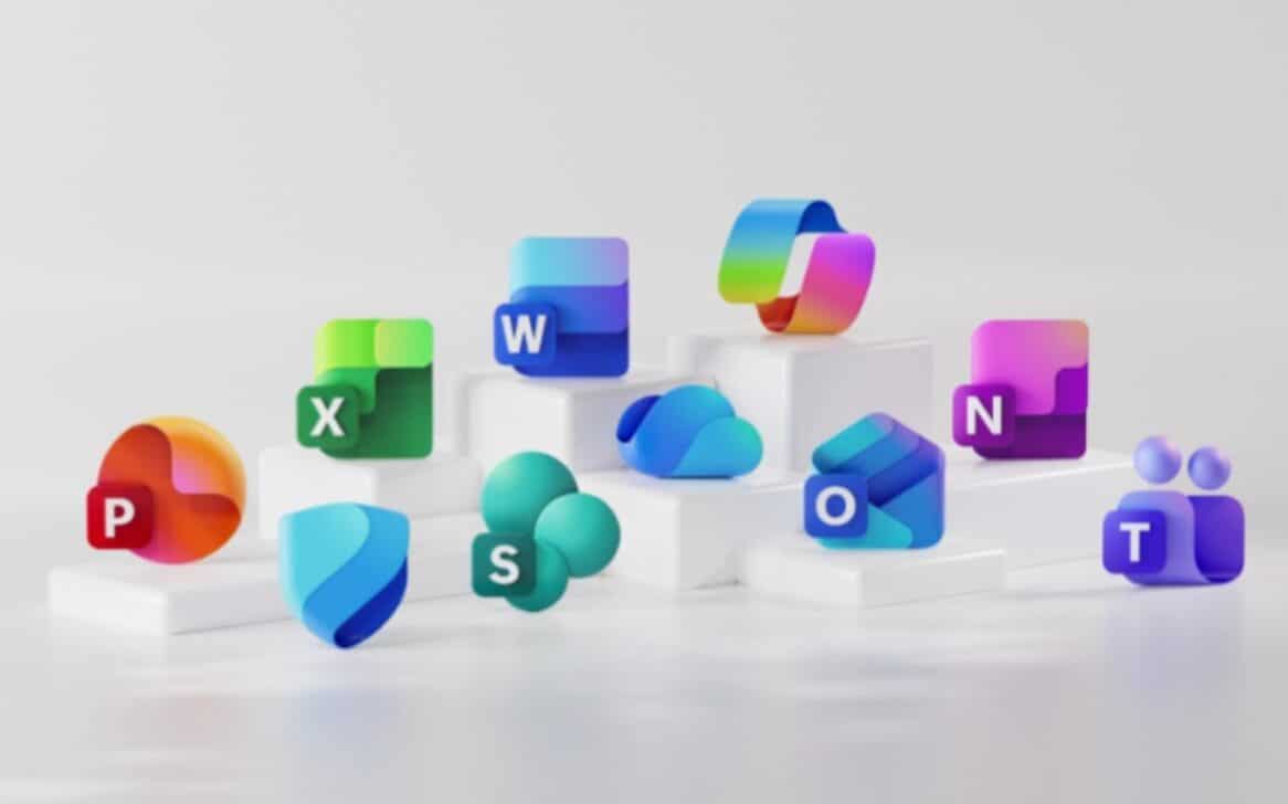 Ícones dos aplicativos do Office/Microsoft 365 - imagem: divulgação/Microsoft