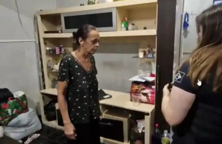 mulher de 55 anos foi presa em Guararema - reprodução