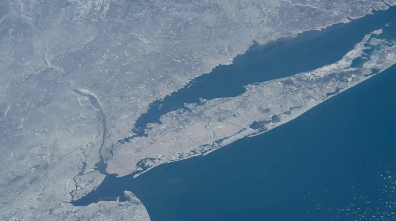 Paisagem invernal de Nova Jersey - Nasa