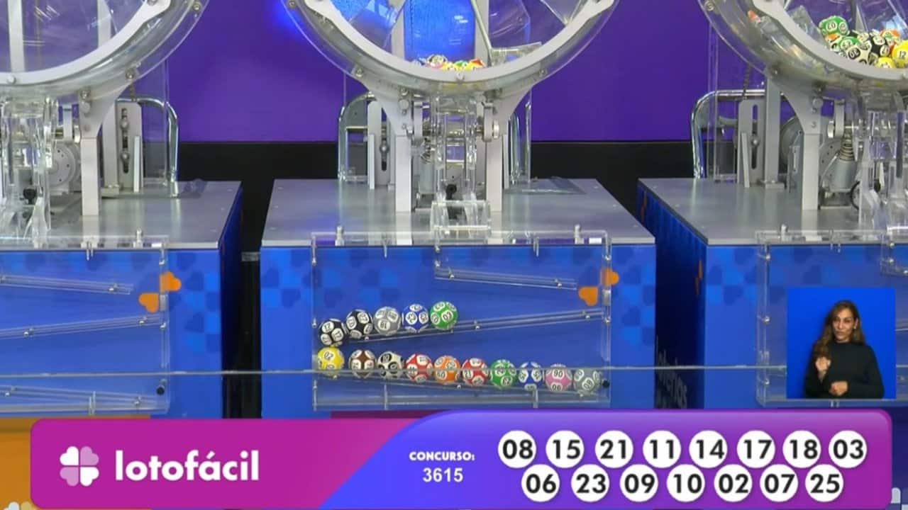 Resultado Lotofácil 3615