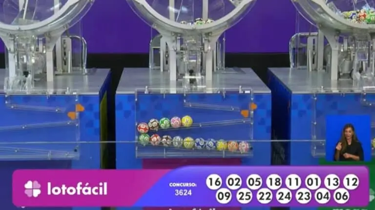 Resultado Lotofácil 3624