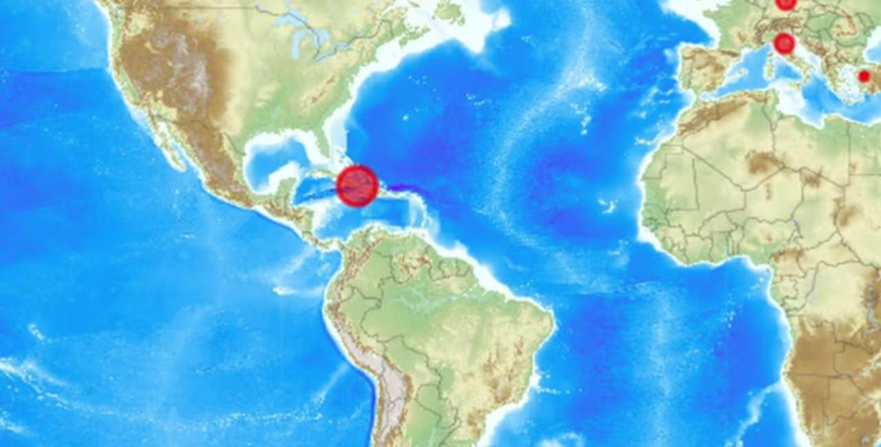 Terremoto de magnitude 5,5 em Cuba - Reprodução/EMSC