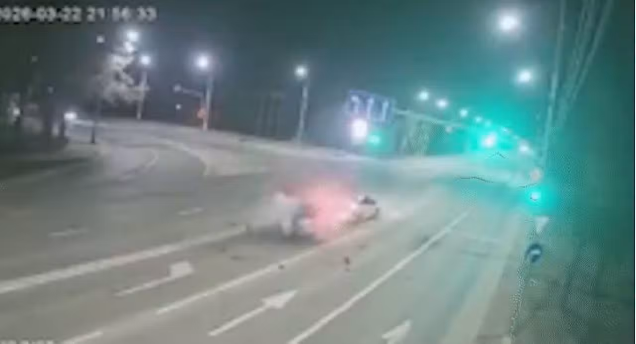 Acidente de moto na Ucrânia