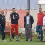 Alessandro Barcellos com Paulo Pezzolano e Fabinho Soldado