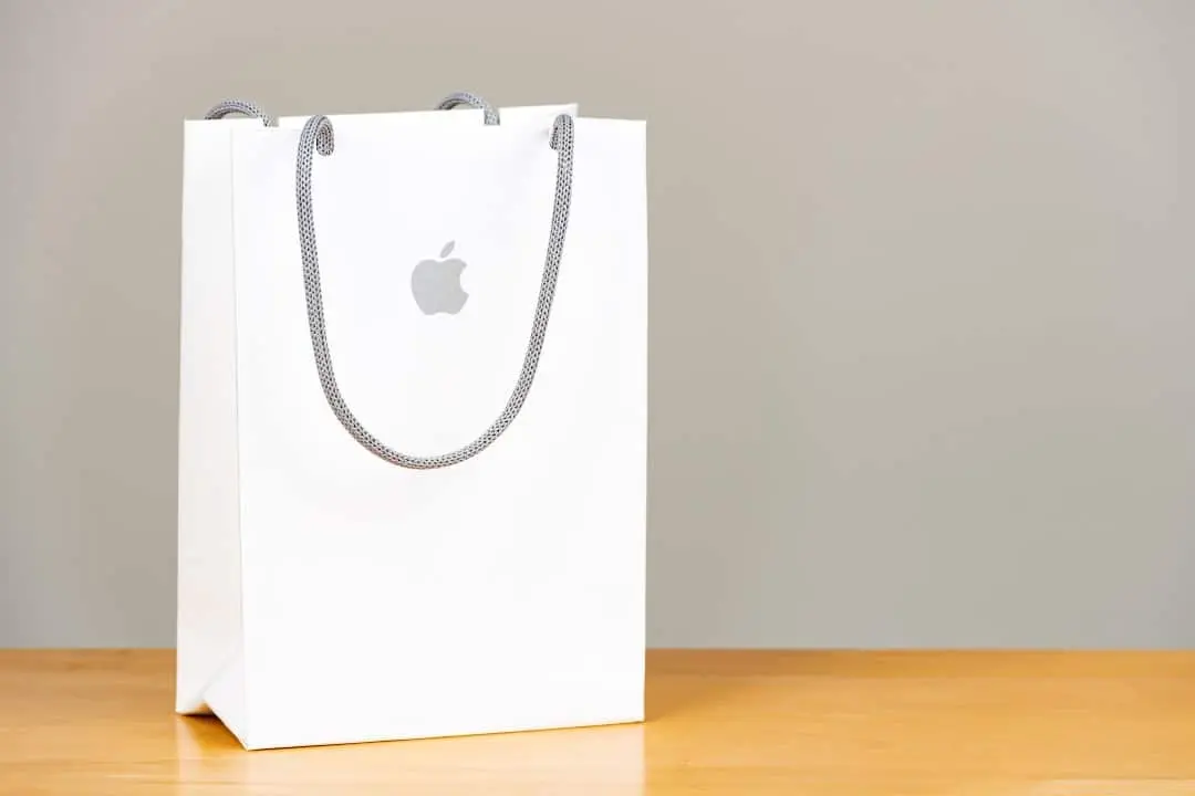 Apple, bolsa logo