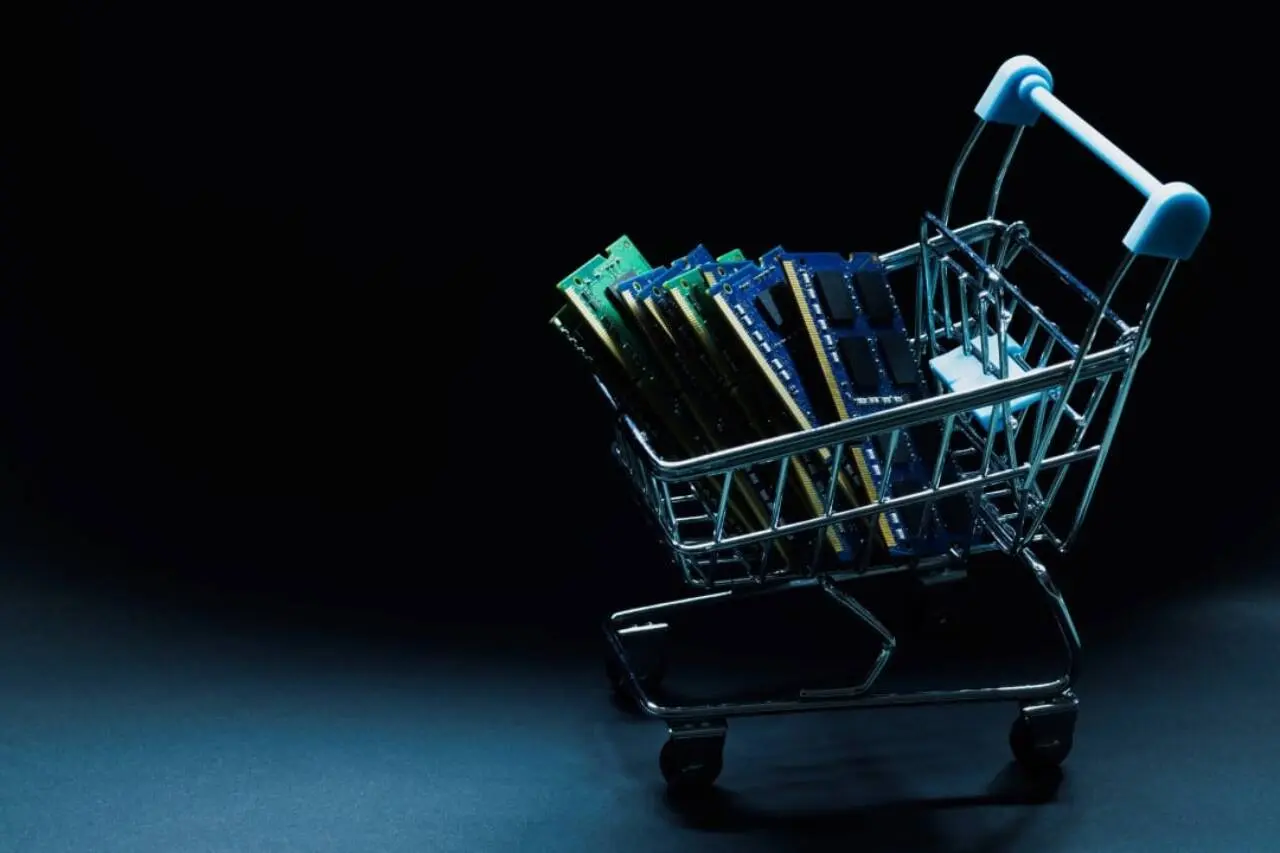 Carrinho de compra, memória RAM